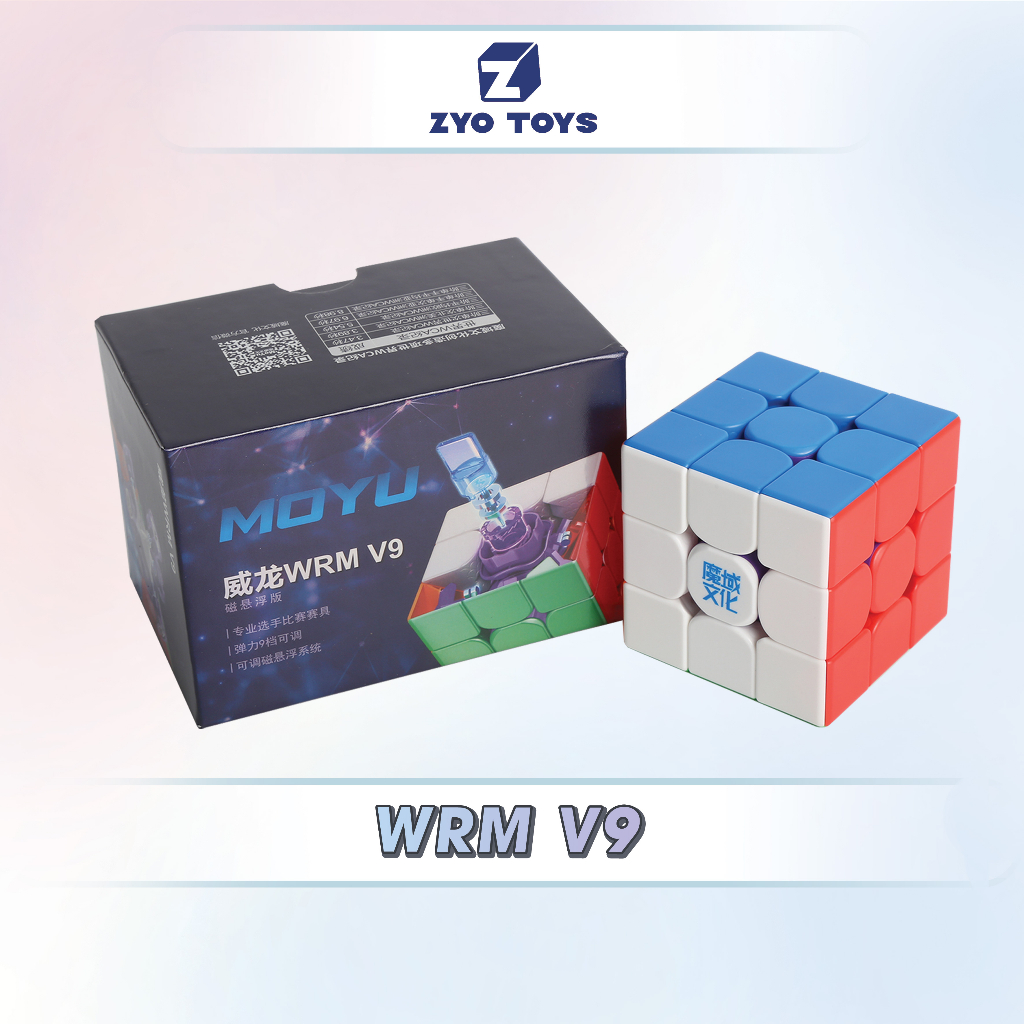 Rubik 3x3x3 Weilong Wrm v9 3 แม่เหล็ก / แม็กเลฟ / Ballcore Uv- Rubic Wrm v9 พร้อมแม่เหล็ก - ของเล่น 