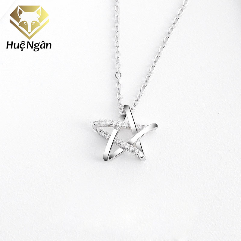 925 Hue Ngan สร้อยคอเงินอิตาลี - Lucky star PP1911