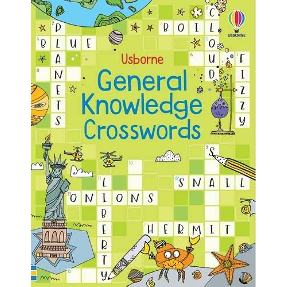 Usborne GENERAL KNOWLEDGE CROSSWORDS หนังสือปริศนาเด็ก