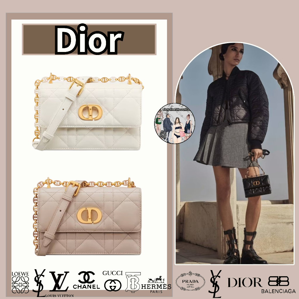 Dior / MISS CARO Mini Handbags / กระเป๋าผู้หญิง / สไตล์ล่าสุด / ตัวแทนจัดซื้อของแท้
