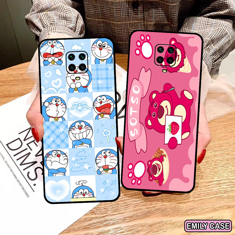 Xiaomi Redmi Note 9 / Note 9s / Note 9 Pro Case พร ้ อม loto Pink Bear Image, น ่ ารัก Cat, สวยราคาถูก doremon