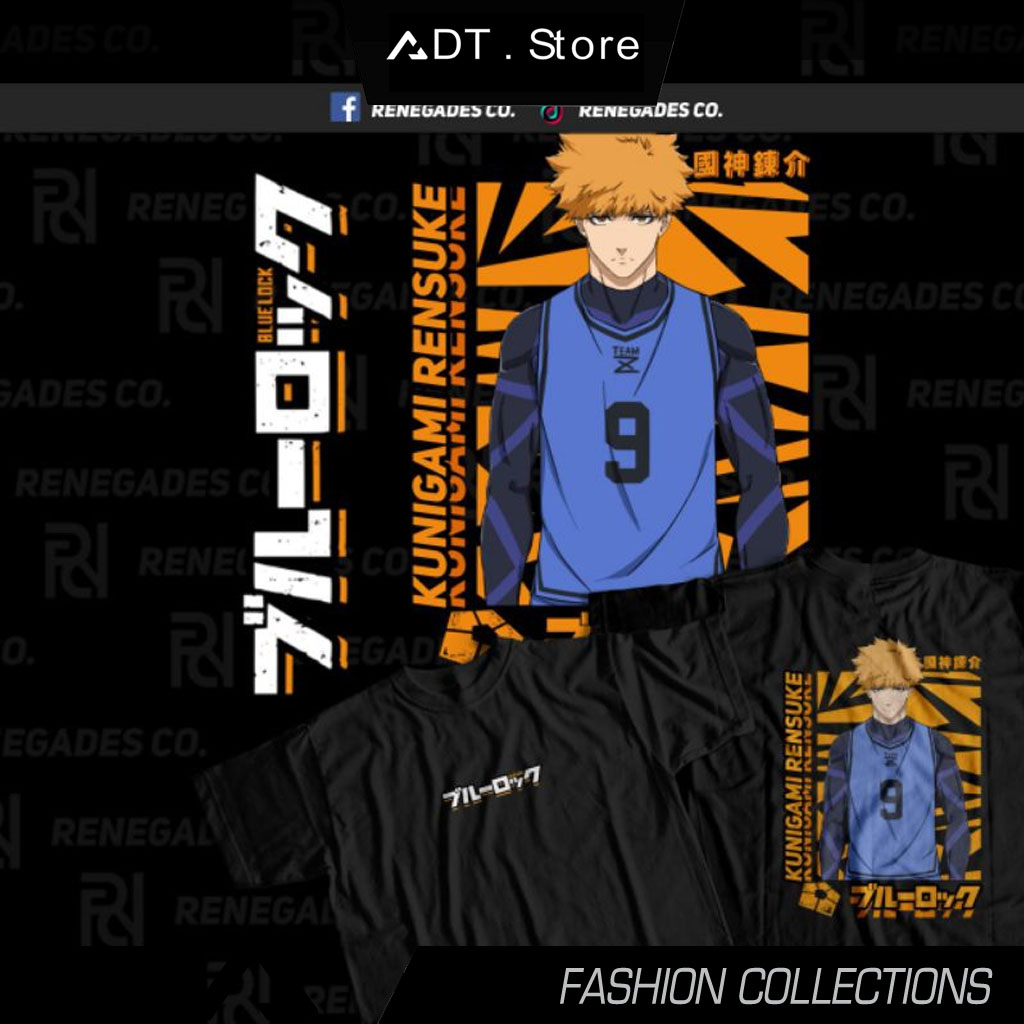 Blue Lock - เสื้อยืดกราฟิก Kunigami Rensuke คุณภาพดีมาก ราคาถูก รุ่นขายดี