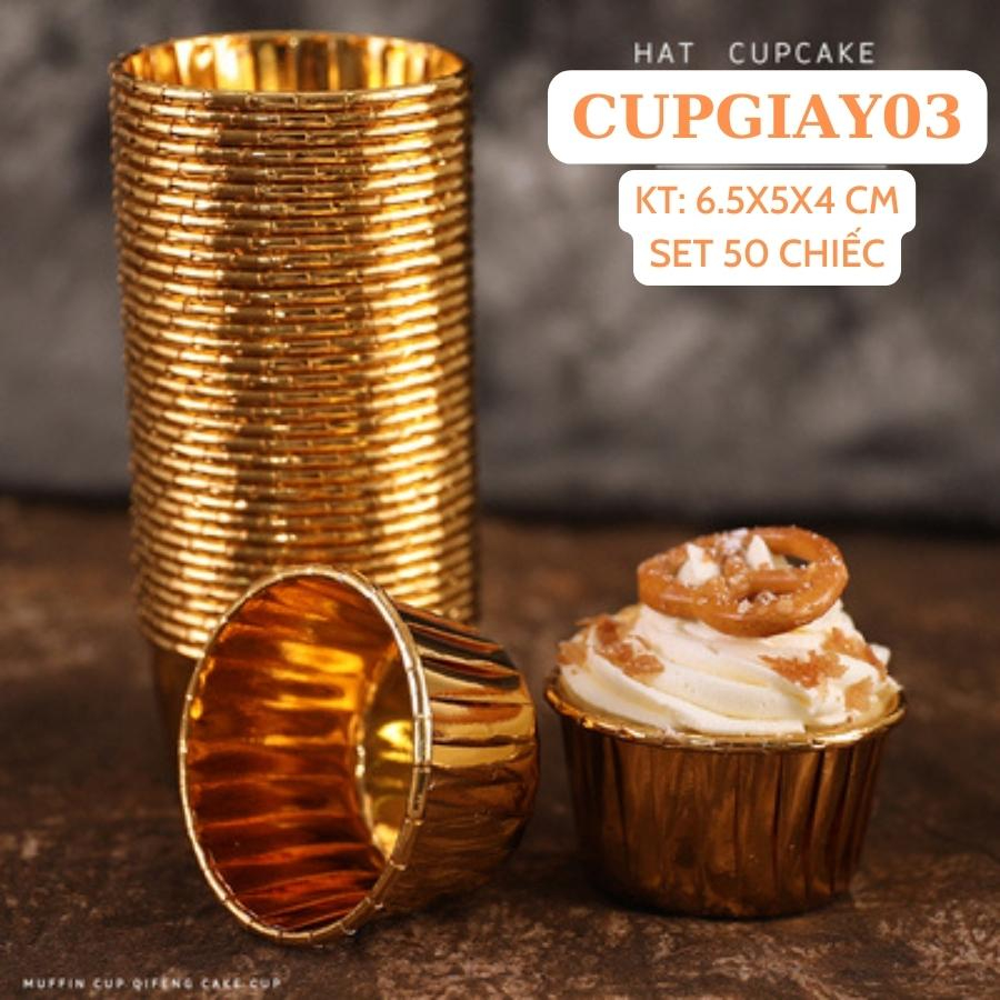 CupCake Baking Paper Cups MUFFIN Baking Tools ชุดตกแต่งเค้ก 50 ชิ้น - CUPGIAY03