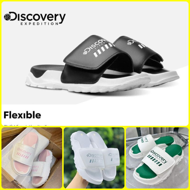 [ฟรีถุงเท้า] รองเท้าแตะ Discovery_ Unisex, Women, Men_รองเท้าแตะเกาหลีสไตล์_2023