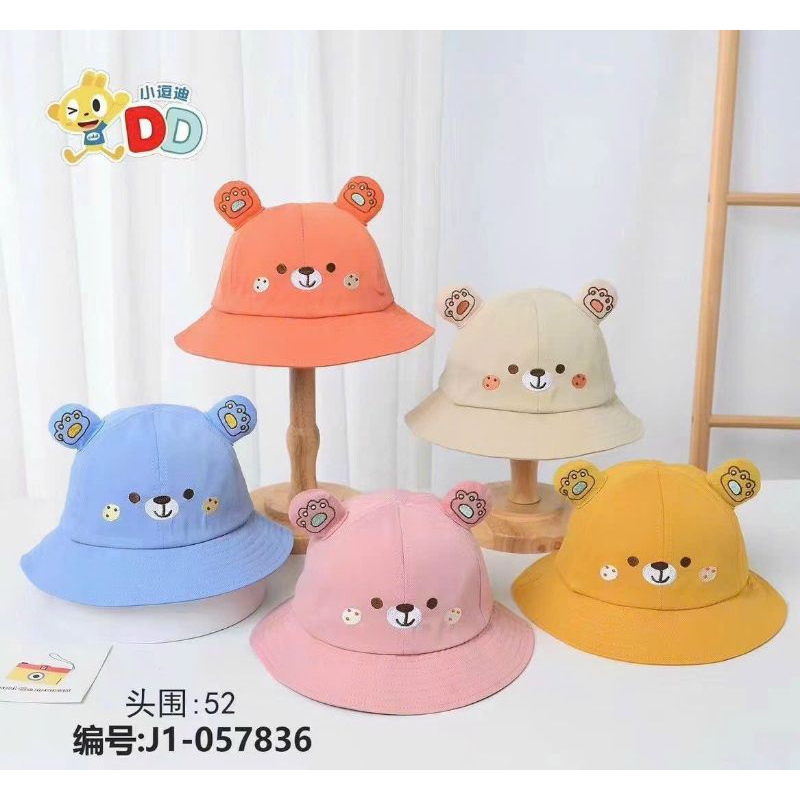 [รูปถ่ายจริง] BUCKET HATS FOR CHILDREN 1-4 YEARS OLD