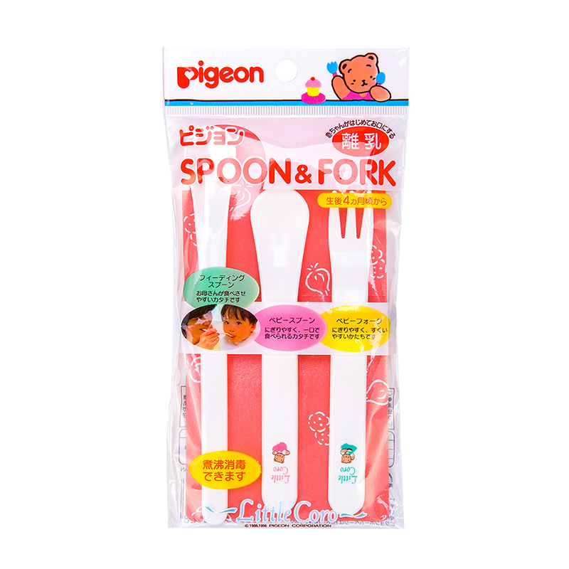 FORK SPOON SET สําหรับ 5 MONTHS BABY (SET 2 SPOONS + FORK 1 อัน)