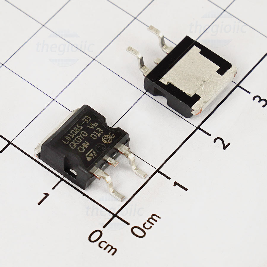 LD1085D2T33R เครื่องปรับแรงดันไฟฟ้า IC 3.3V 3A TechZone Viet