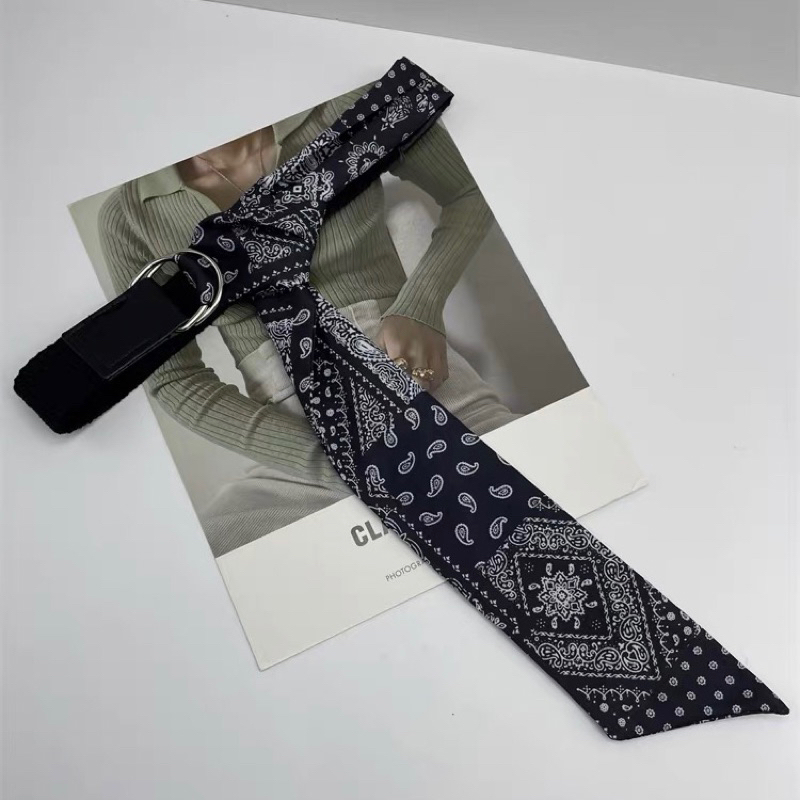 Umeko Belt Designed with Turban Bandana Dynamic Personality Streetwear