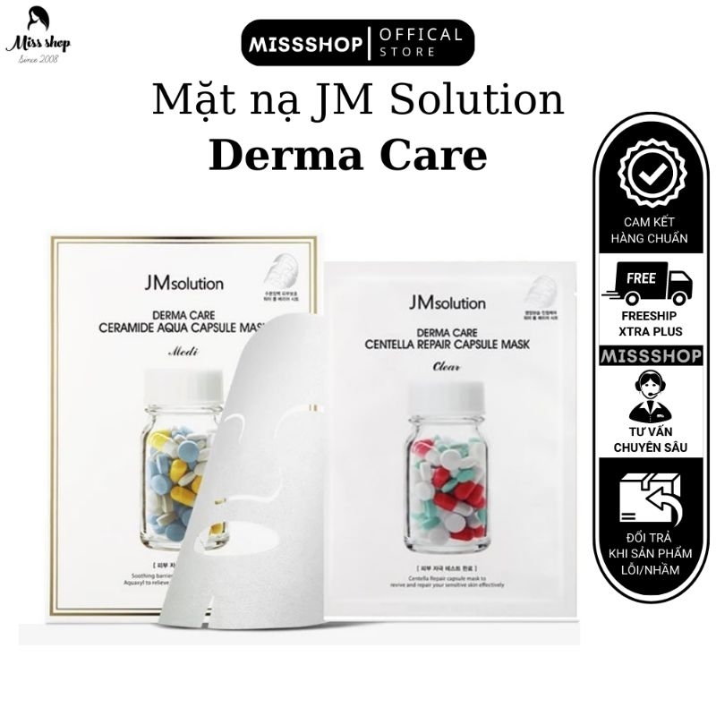Jm Solution Derma Care Centella Madeca-Ceramide Aqua Capsure Mask รุ ่ นใหม ่