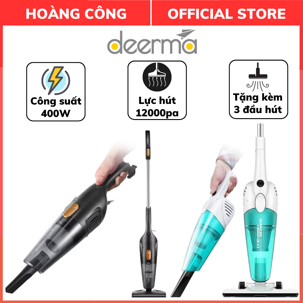 DEERMA DX115C & DX118C เครื่องดูดฝุ่นมือถือ ความจุ 400W ทําความสะอาดสิ่งสกปรกและสิ่งสกปรก ทําความสะอ