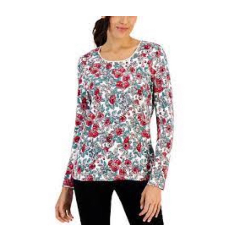 [USA PRODUCTS] KAREN SCOTT - เสื้อยืดแขนยาวสําหรับผู้หญิง