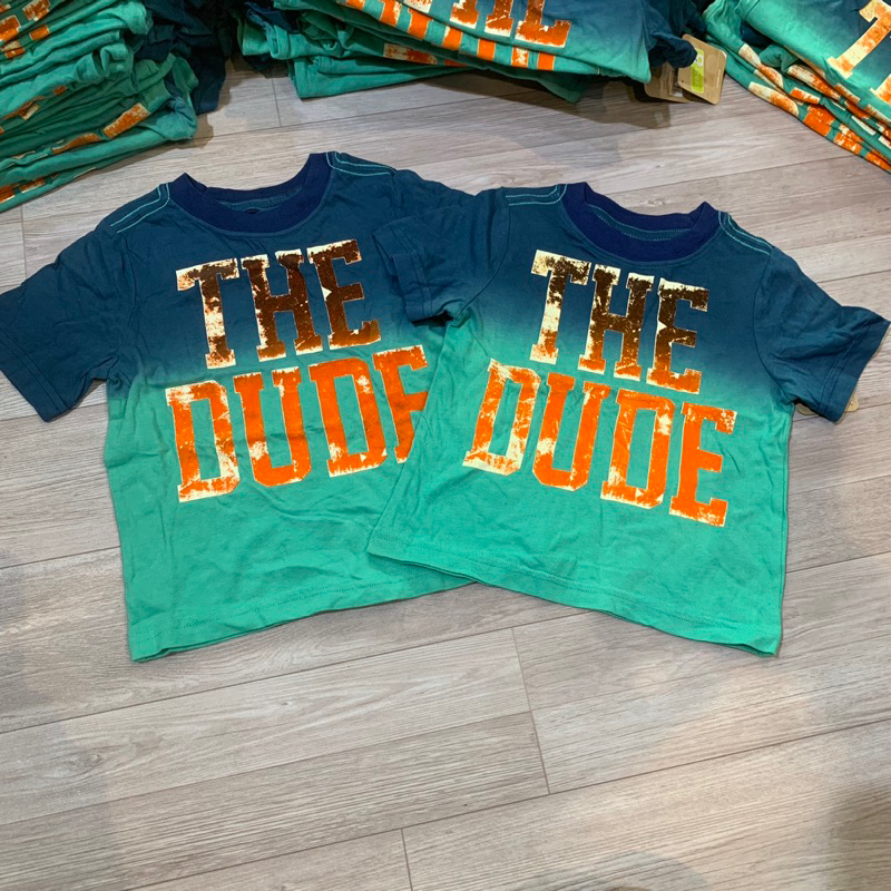 CHIPBONG เสื้อยืดเด็กชาย surplus stock เสื้อแขนกุดเด็กชาย ผ้าคอตตอนเนื้อนุ่ม ตําหนิเล็กน้อย สีฟ้า 1 