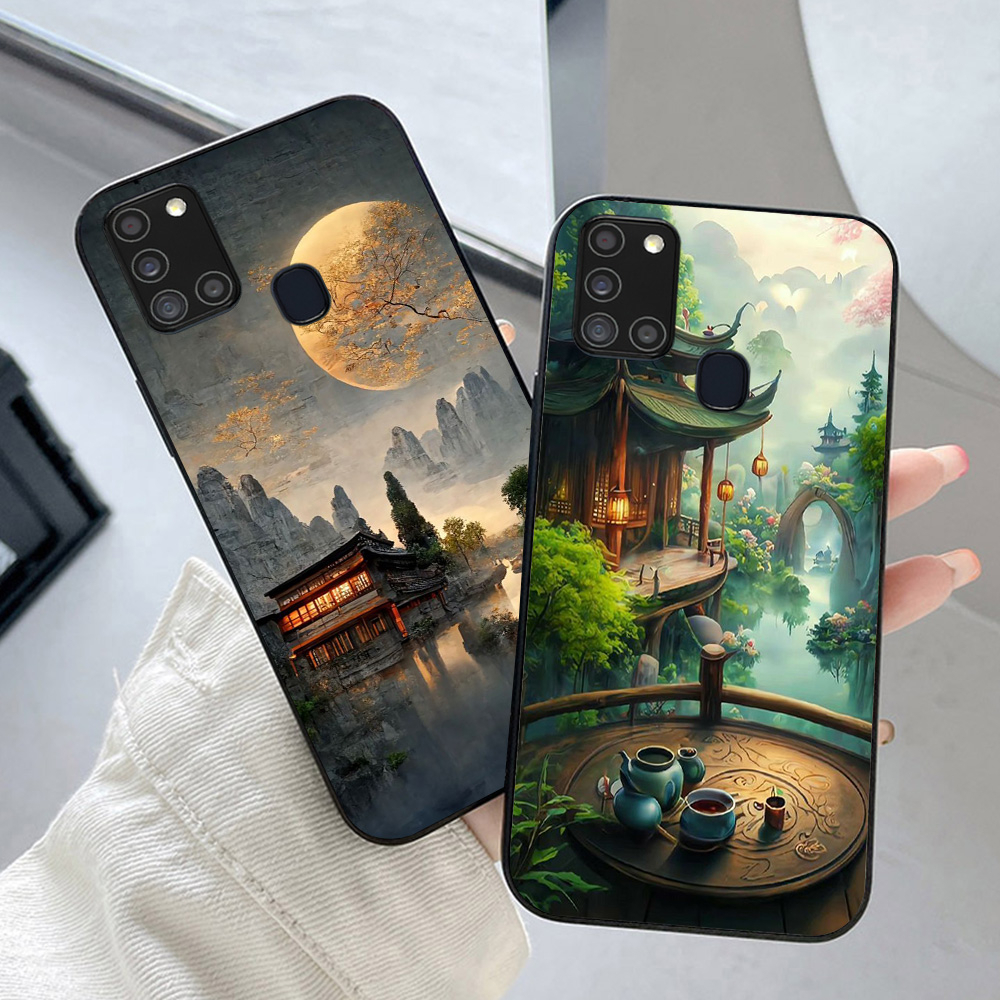 เคส Samsung a21s / a21 พิมพ์ลายภูมิทัศน์ญี่ปุ่น