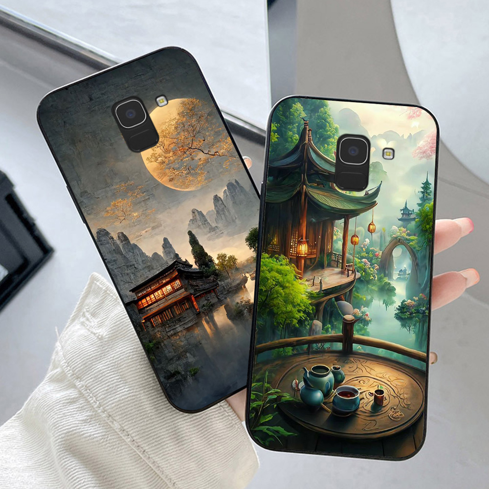 เคส Samsung ss j6 plus / ss j6+ / a8 2018 / a8 plus 2018 / ss j6 2018 พิมพ์ด้วยภูมิทัศน์ญี่ปุ่น