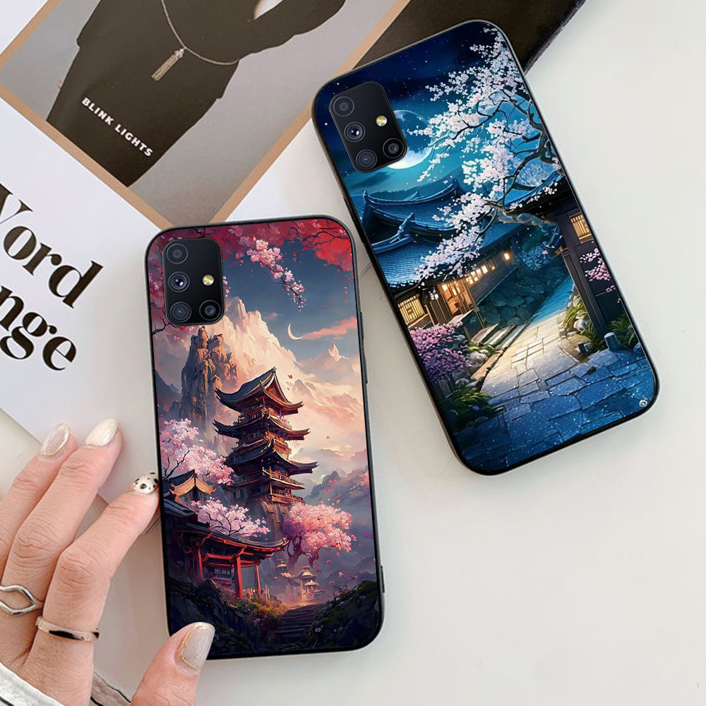 เคส Samsung m51 พิมพ์ลายทิวทัศน์ญี่ปุ่น