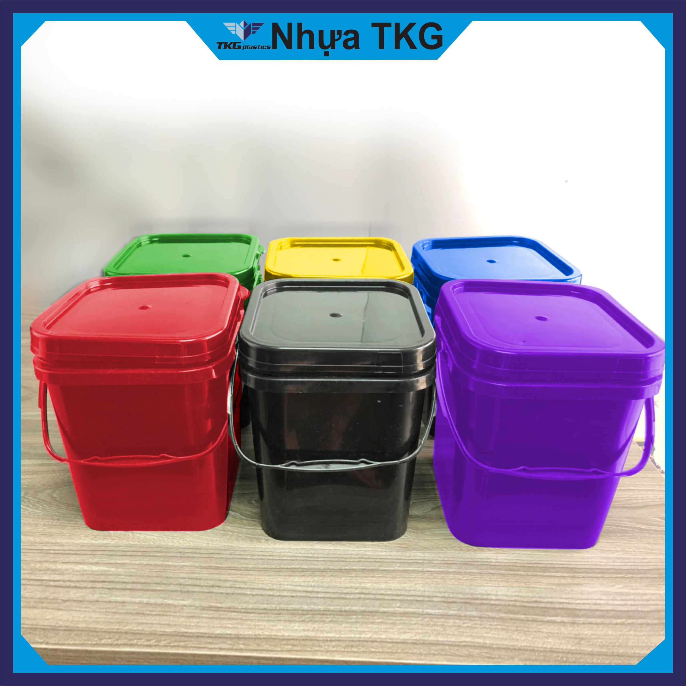 ถังพลาสติก 10 ถังพลาสติกสี่เหลี่ยม 200,000 VND - Buy LARGE QUANTITY เพียง 18,000 VND