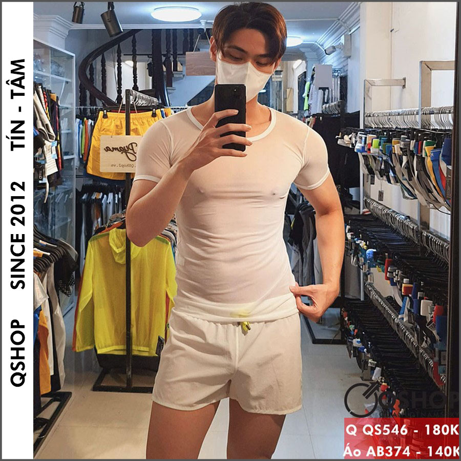 QSHOP AB374 SMOOTH Mesh เสื้อยืด