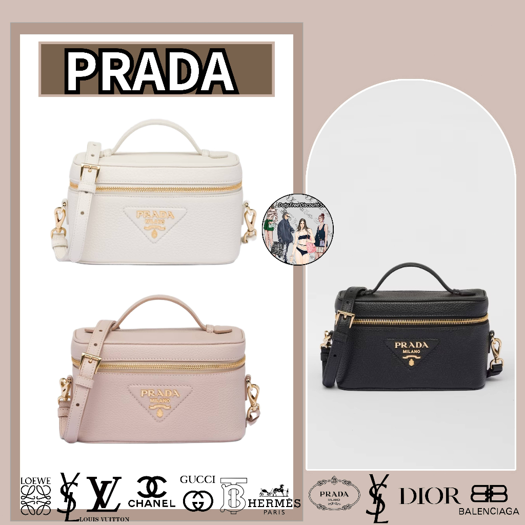 กระเป๋าถือขนาดเล็กหนังแท้ Prada สำหรับผู้หญิงสไตล์ใหม่ล่าสุด