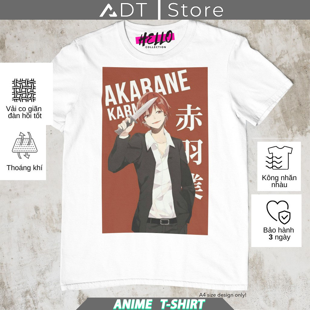 ห้องเรียนสังหาร - เสื้อยืด Akabane Karma คุณภาพดีมาก ราคาถูก รุ่นขายดี