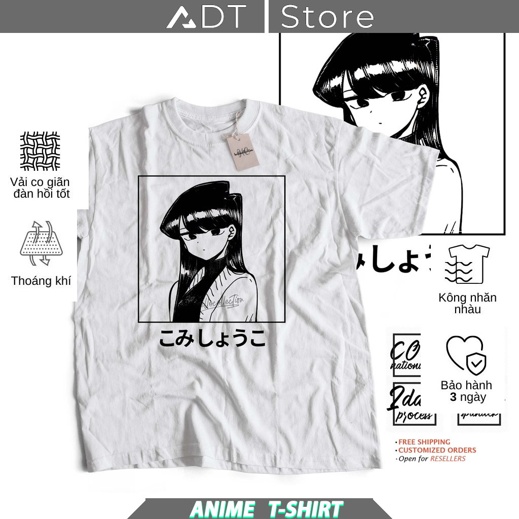 เสื้อยืด Komi 1 Komi Cant Communicate Anime คุณภาพดีมาก ราคาถูก รุ่นขายดี