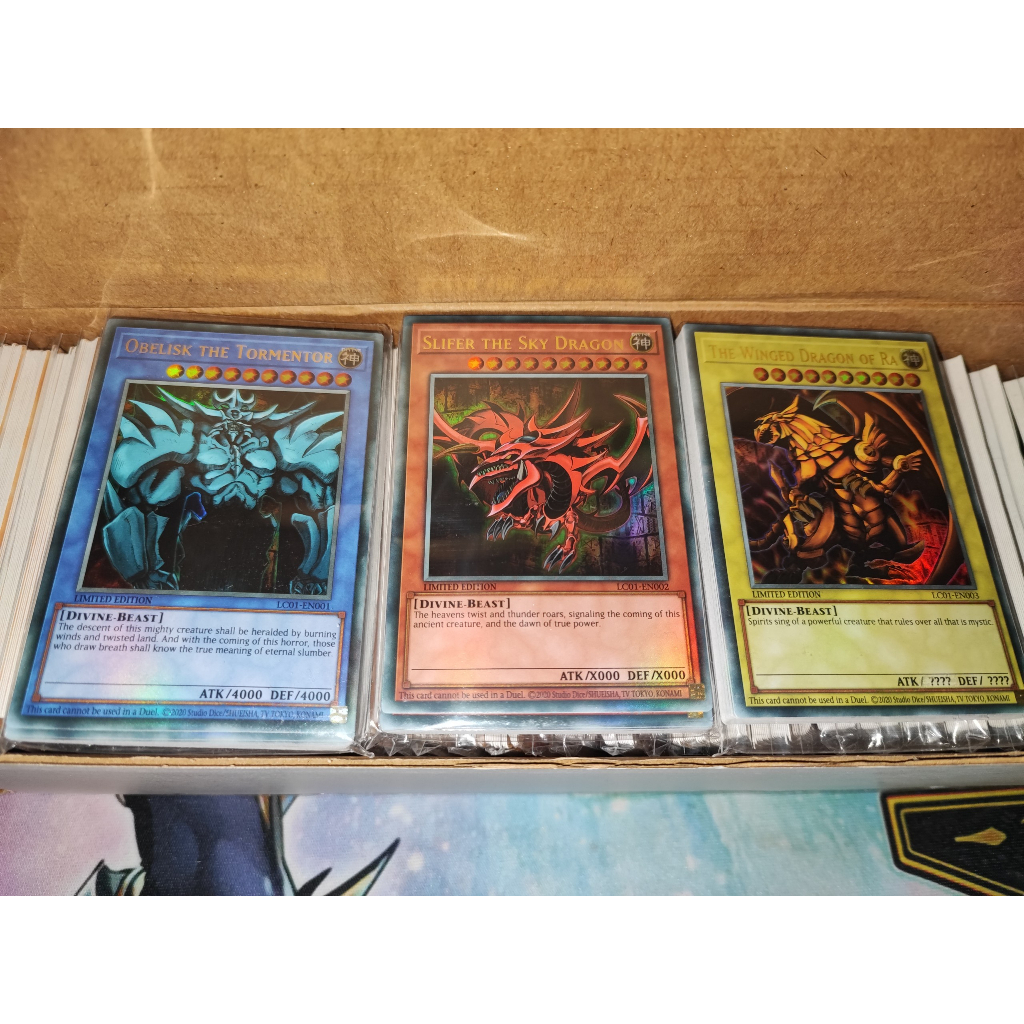 [Yugioh Funny Shop] ชุดการ์ด 3 ใบ Obelisk, Osiris, Ra Ultra Rare in promo 25th LC01 - UK