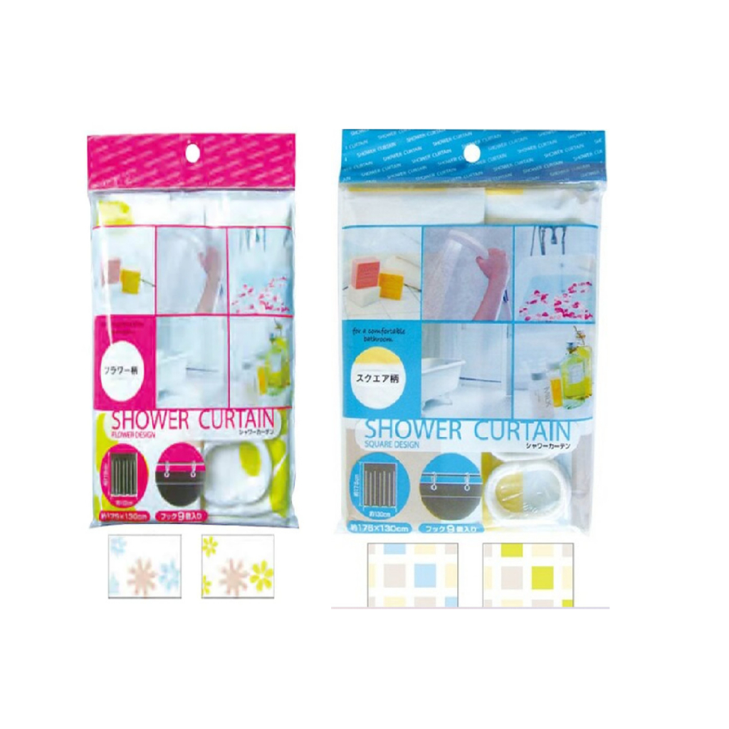 SEIWA PRO PATTERN BATHROOM CURTAINS (ขนาด 170 x 130CM)