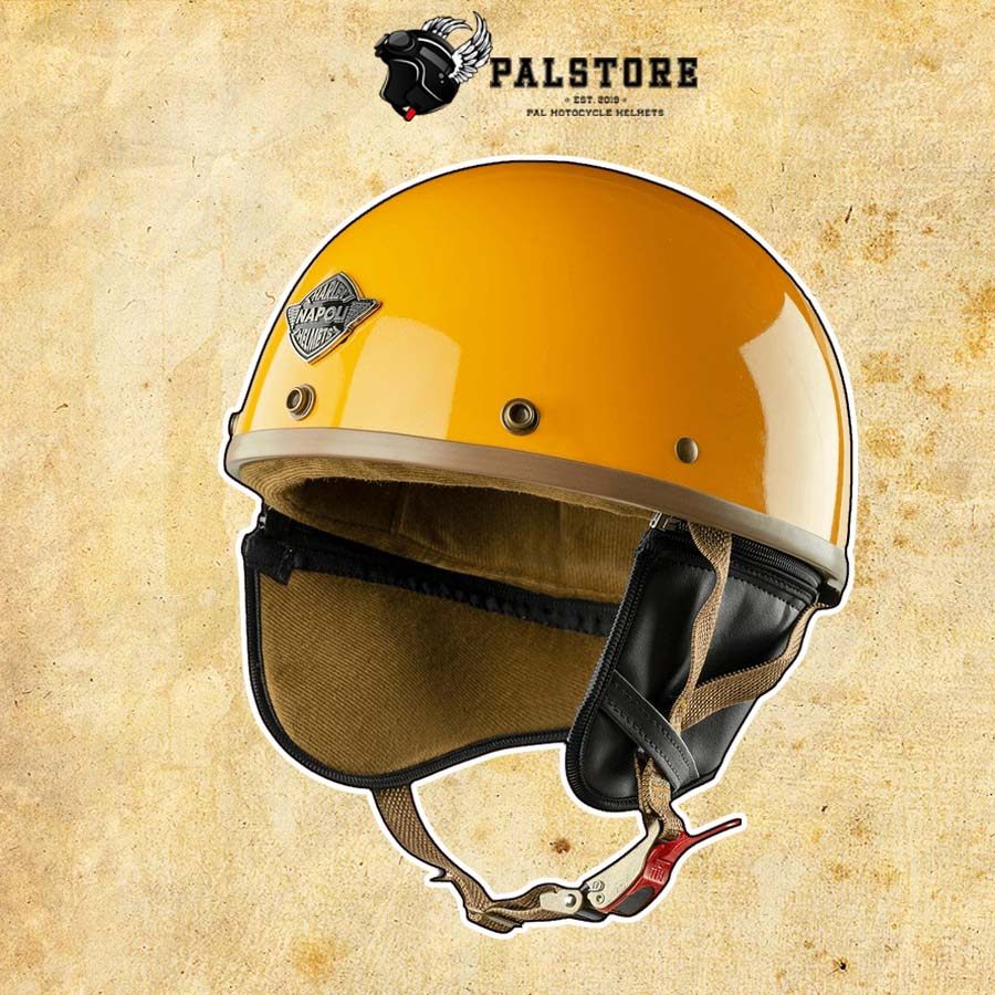 หมวกครึ่งหัว Napoli - Saffron Yellow -