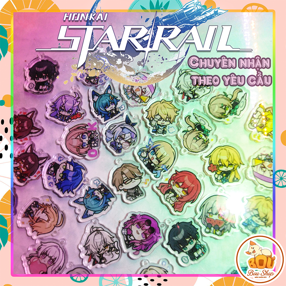 พวงกุญแจ - HONKAI STAR RAIL Mica พวงกุญแจอะคริลิค พิมพ์ตามความต้องการ