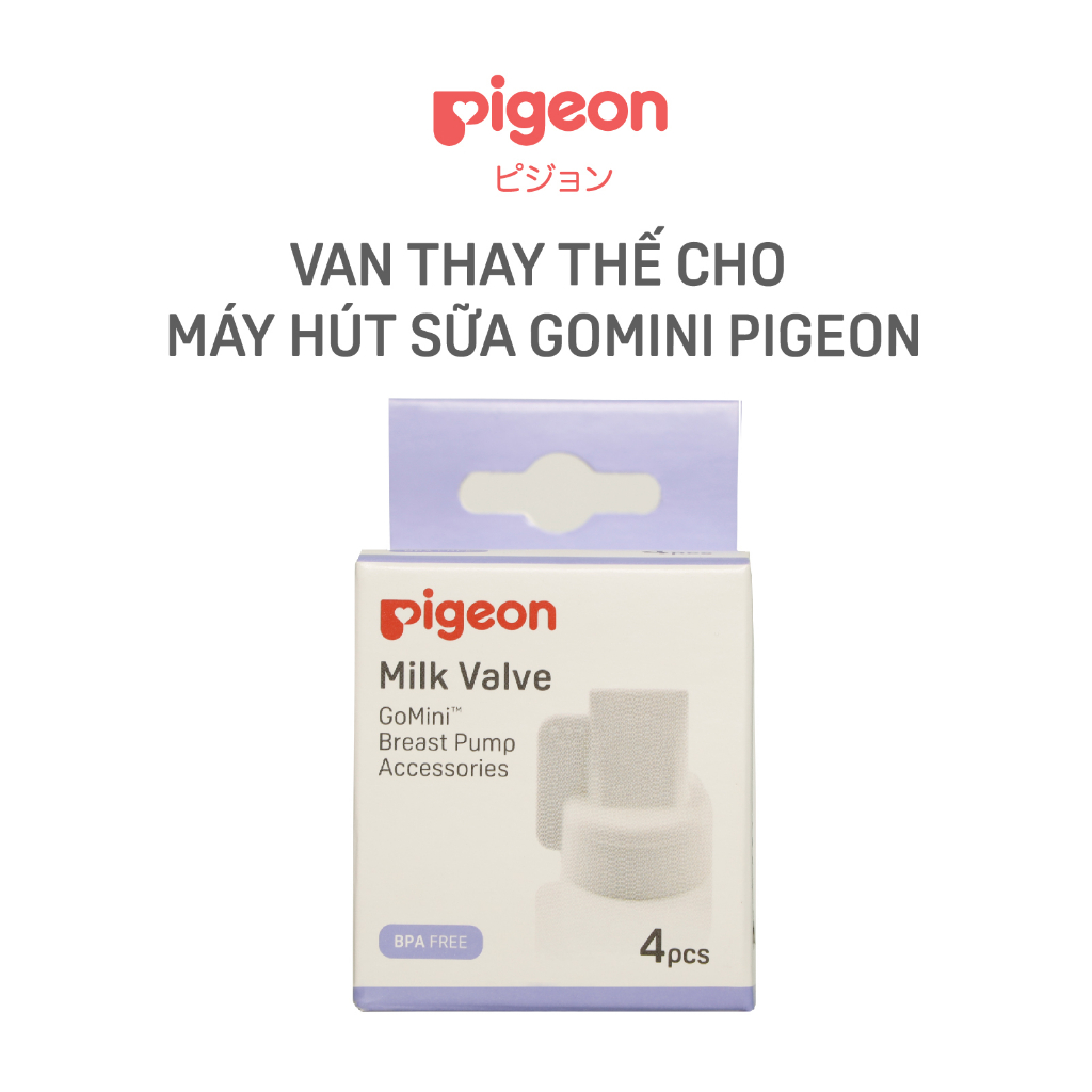 วาล์วทดแทนสําหรับปั๊มนม Gomini Pigeon กล่อง 4 ชิ้น (วันหมดอายุ: กันยายน 2027)
