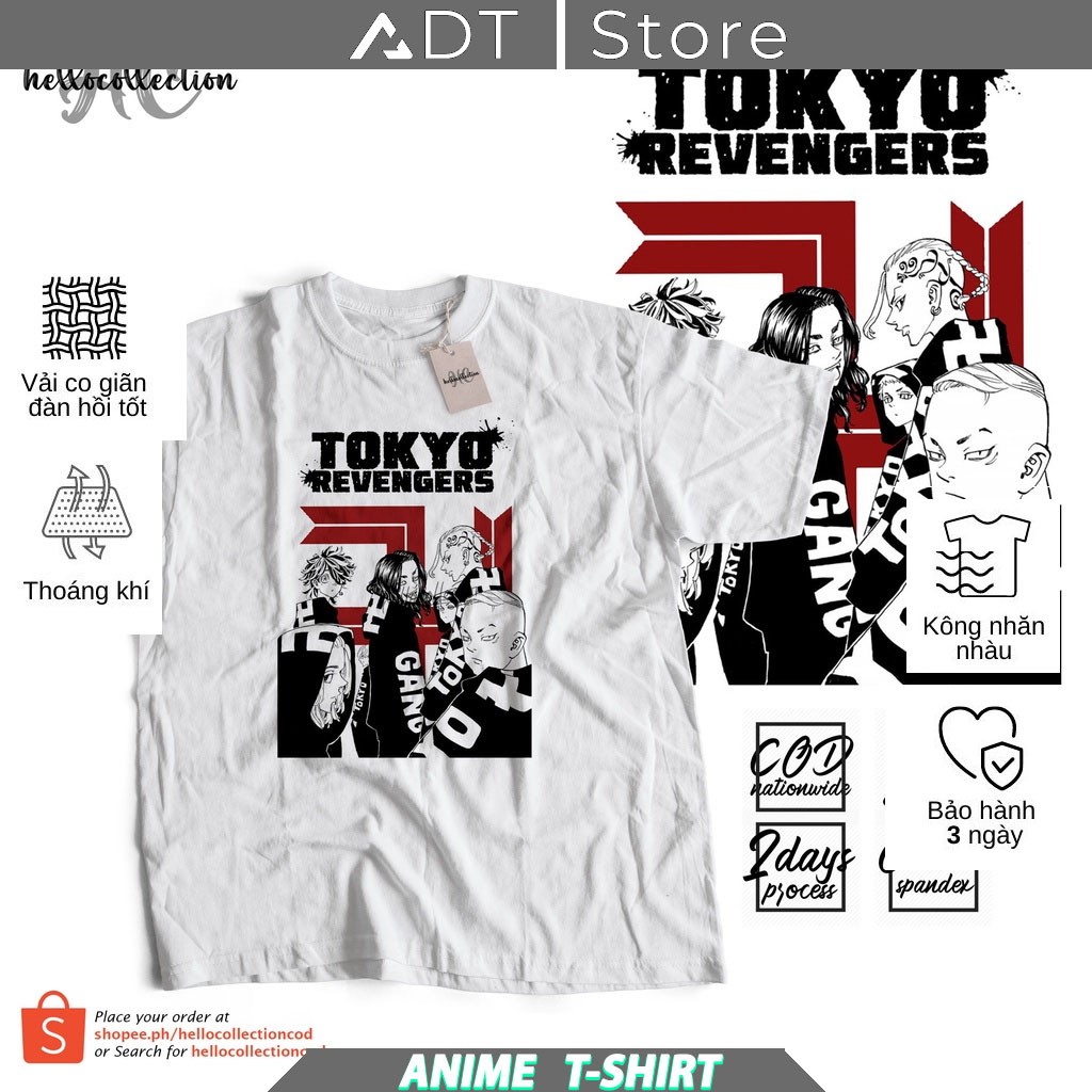 Tokyo Revengers - เสื้อยืดกราฟิก Tokyo Revengers คุณภาพดีมาก ราคาถูก รุ่นขายดี