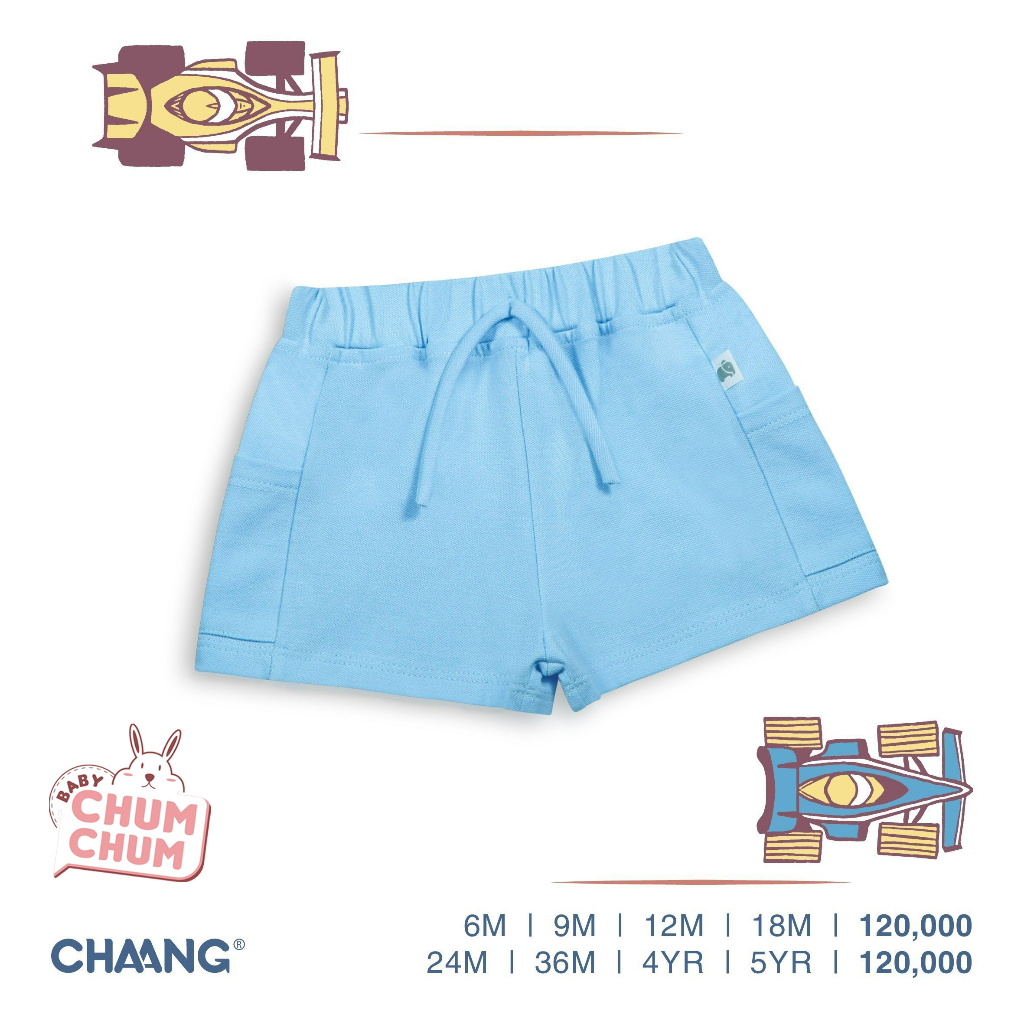 [BABY CHUMCHUM] CHAANG Blue Active Shorts SS22D5
