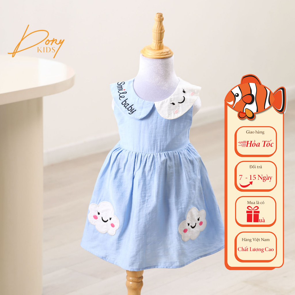 DORYKIDS HML ชุดเดรสเด็กผู้หญิงคอเชือกแขวนคอผ้าไหมเกาหลีสุดเท่ Sai Dai Baby Girl Dress สําหรับเด็ก 1