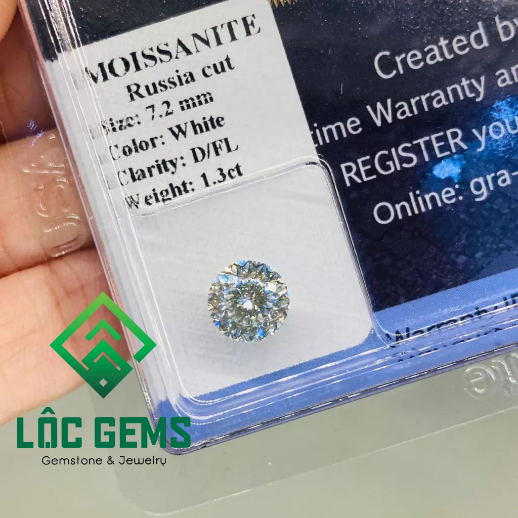(7.5 - 14.0mm) เพชร Moissanite รูปทรง 130 ตัดรูป Water Chrysanthemum D/FL - ใบรับรองการตรวจสอบ GRA -