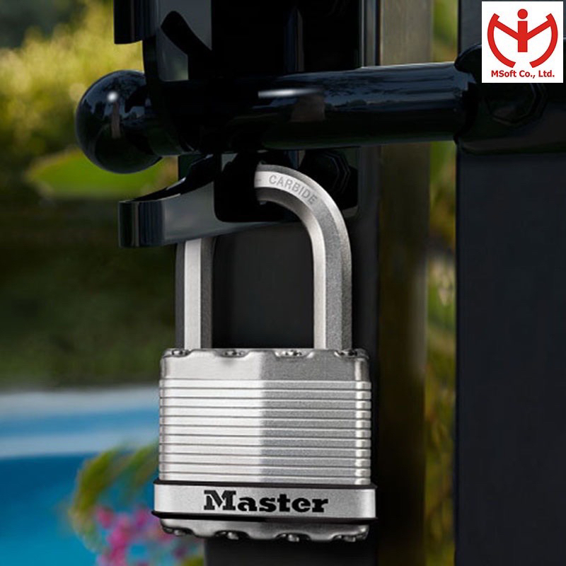 [ Hcm Speed ] Master Lock M5XDLF Anti-Cut Lock Lock Lock Lock Lock Lock Lock With 50mm Wider Leaf Steel Body - MSOFT
