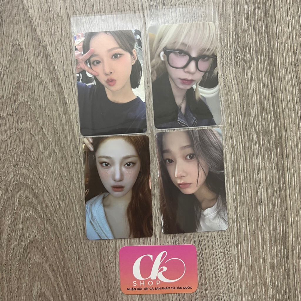 AESPA - MY WORLD pob ktown4u ชุดการ์ด 4 ใบ