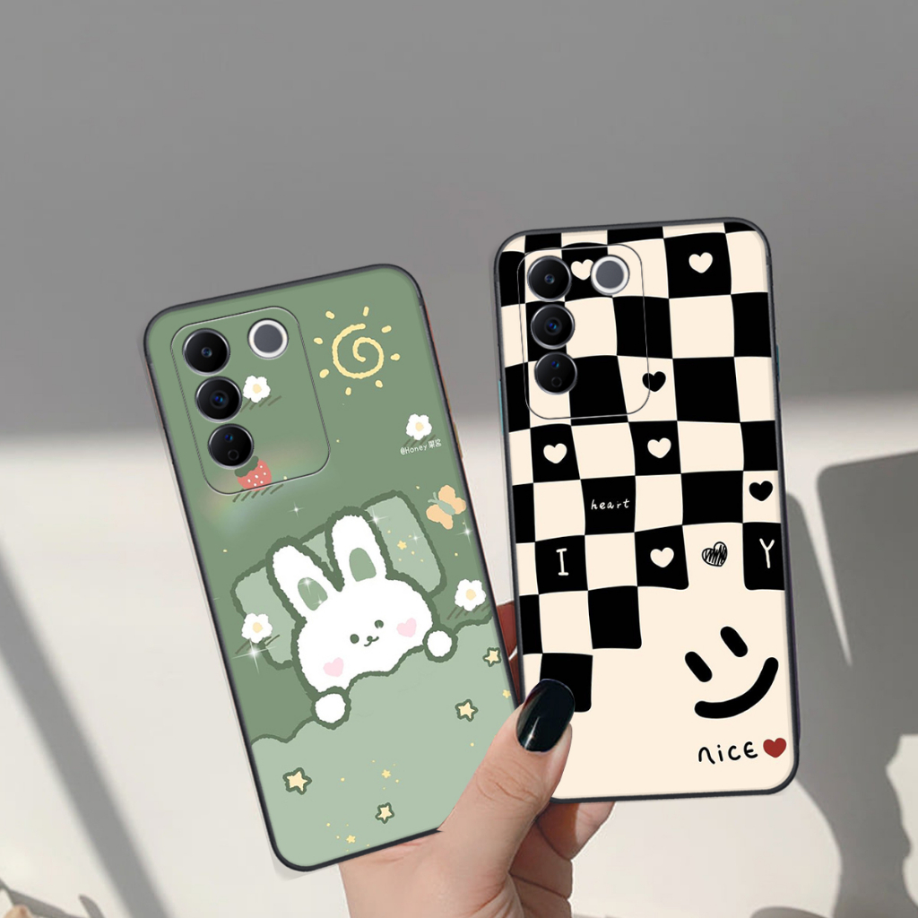 เคส Vivo V27E / V27 5G พิมพ์ลาย Brown - Pink Bear, Be@rick Bear, CUTEสุดๆ, CUTE