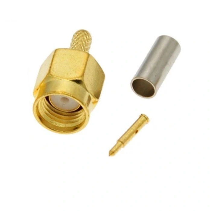 ขั้วต่อสายบัดกรีชาย SMA RG174, RG316