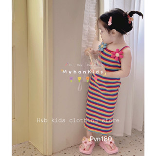 ชุดเดรส บอดี้คอน 2 สายสําหรับเด็กทารกดอกไม้น่ารัก