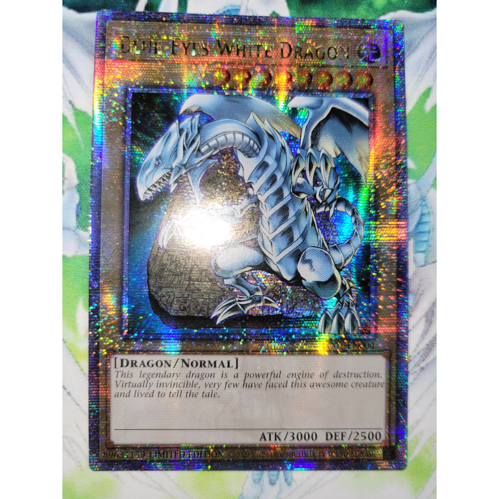 การ์ด Yugioh - TCG (UK) - Blue-Eyes White Dragon / LC01-EN004