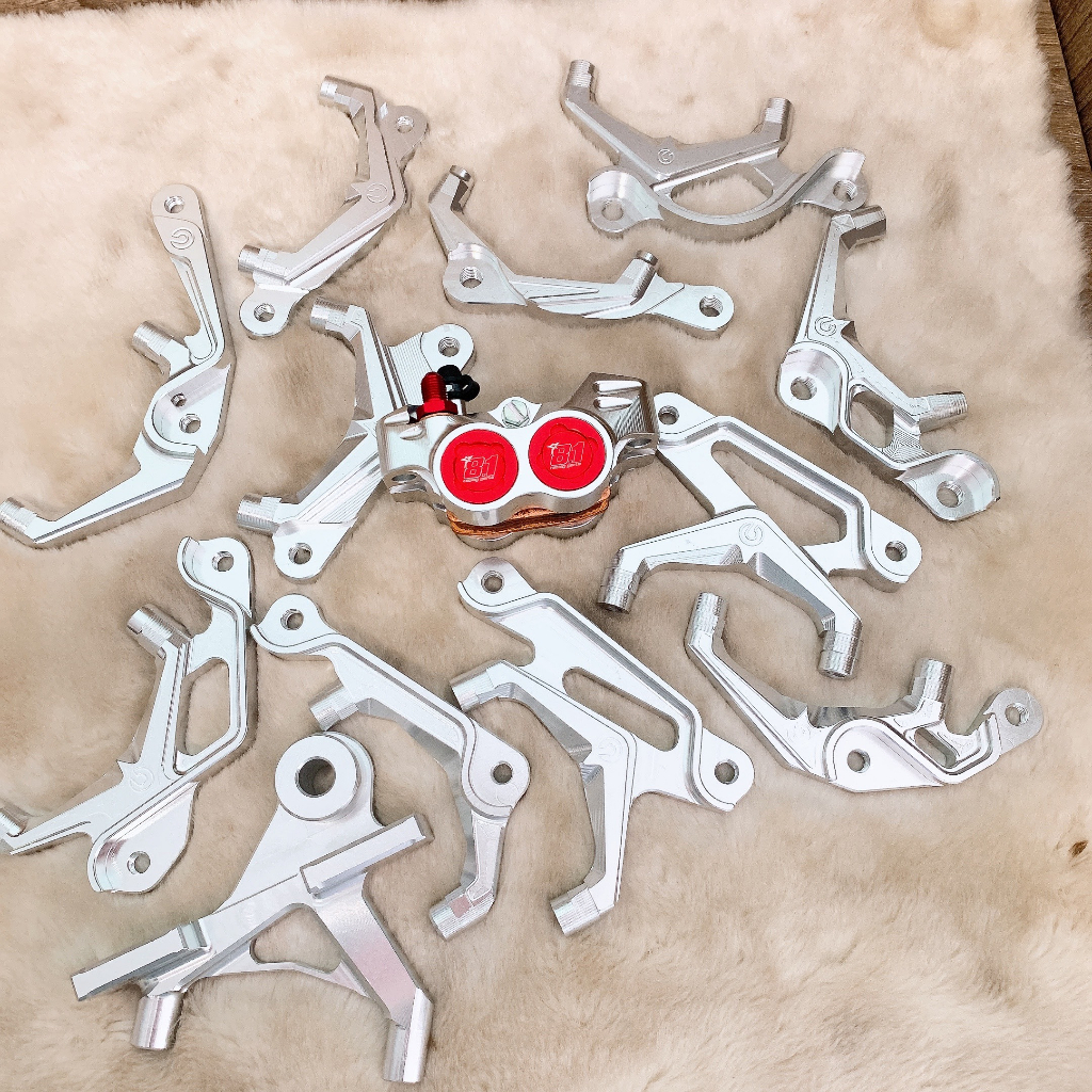 หมู CNC Thailand มาตรฐาน 81 พร้อมแผ่นยึดสําหรับรถยนต์ทุกรุ่น_หมู CNC สีแดง MS01