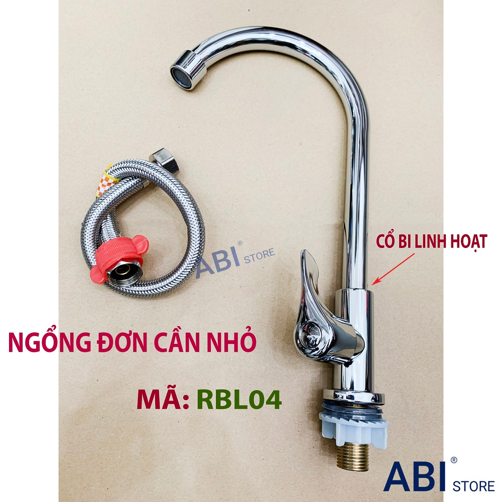 ก๊อกน้ําอ่างล้างหน้าเย็นต้องการคอบอลยืดหยุ่นแข็งก๊อกน้ําเดี่ยวพร้อมอ่างล้างหน้าสแตนเลสชุบโครเมี่ยมคุ