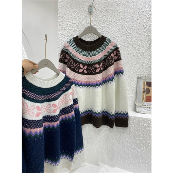 [MTM STORE] MIJOO BROCADE LONG SLEEVE SWEATSHIRT