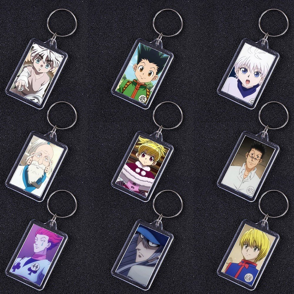 (SQUARE) พวงกุญแจ mica PRINTED WITH HUNTER X HUNTER HUNTER HUNTER HUNTER ver PHOTO ID อะนิเมะจิบิน่า