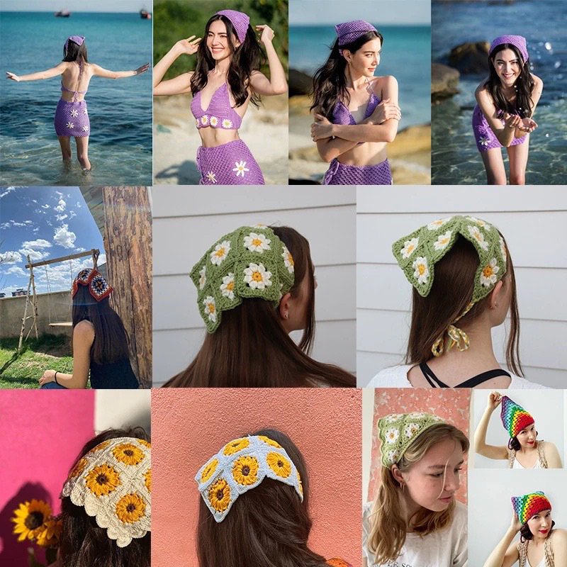 สีสัน TURBAN HEAD SCARF (HAIR HEADBAND)