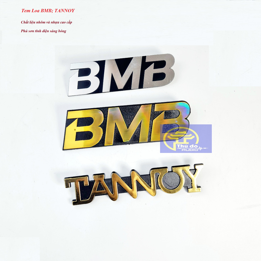 02 Bb Speaker Box Stamps,7 สี อลูมิเนียมสีขาว BMB Type, Premium TANNOY Stamp