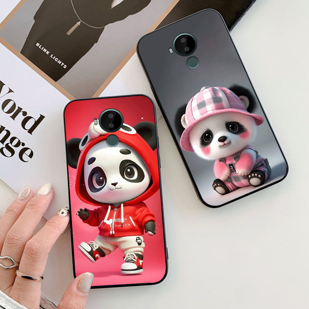 เคส Nokia c20 / nokia c30 / c10 พิมพ์ลายหมีแพนด้าสุดน่ารัก