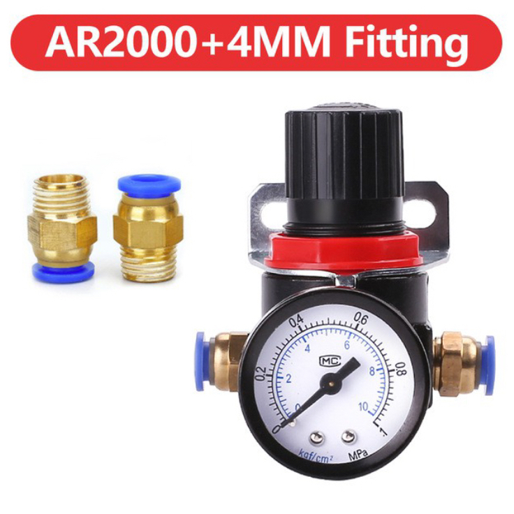 ตัวควบคุมแรงดันลม Airtac AR2000 พร้อมขั้วต่อ PC