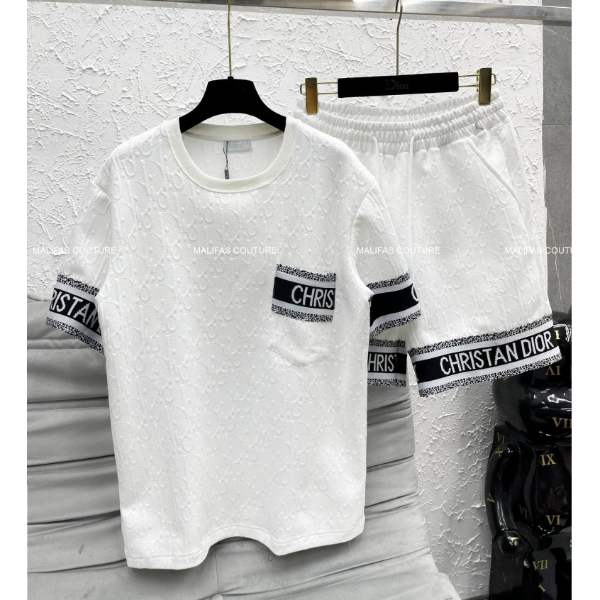 ชุดเสื้อผ้าผู้ชายฤดูร้อนลายนูนคุณภาพสูงชุดสูทผู้ชายแขนสั้นฤดูร้อนโฟมแท้