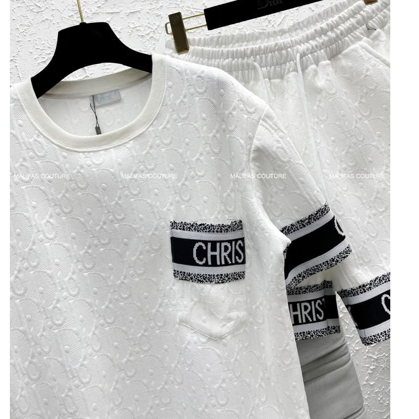 ชุดเสื้อผ้าผู้ชายฤดูร้อนลายนูนคุณภาพสูงชุดสูทผู้ชายแขนสั้นฤดูร้อนโฟมแท้