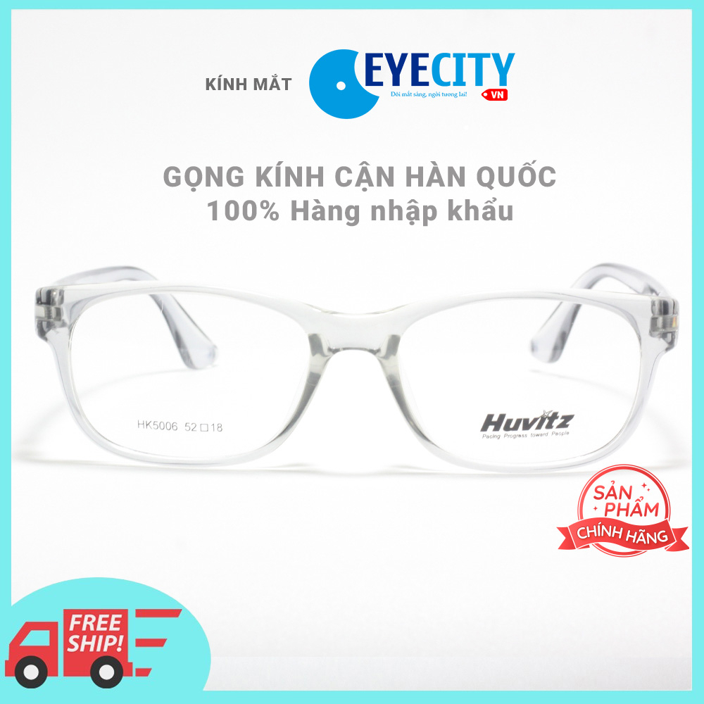 กรอบแว่นตาผู้ชายและผู้หญิงเกาหลีทําจากพลาสติกคุณภาพสูง Huvitz HK5006-C4